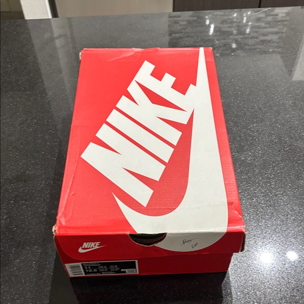 Nike Red and White Shoe Box